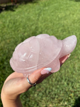 Load image into Gallery viewer, (Franklin) Rose XL Rose Quartz turtle
