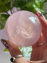 Load image into Gallery viewer, (C) Rose Quartz sphere w/star
