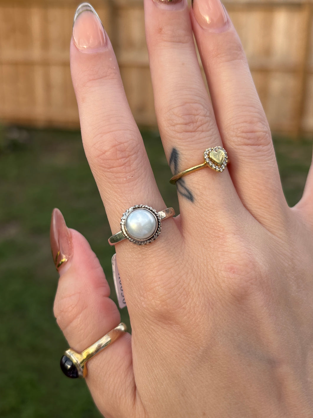 Fresh water pearl size 8