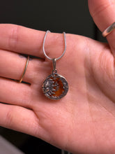 Load image into Gallery viewer, Sun and moon amber pendant
