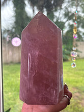 Load image into Gallery viewer, (H 4.3lbs Antique Rose) Rose Quartz tower w/flash
