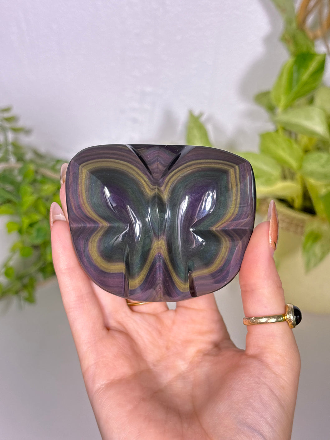 Rainbow Obsidian butterfly