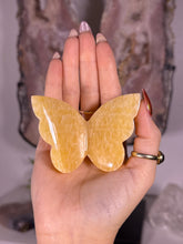 Load image into Gallery viewer, Orange Calcite butterfly
