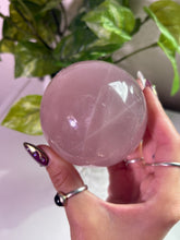 Load image into Gallery viewer, (B) Rose Quartz sphere w/star
