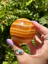 Load image into Gallery viewer, Orange Calcite sphere B
