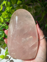 Load image into Gallery viewer, (Has some star flash) rose Quartz freeform
