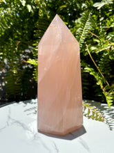 Load image into Gallery viewer, Large rose Quartz tower B
