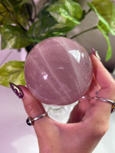 Load image into Gallery viewer, (B) Rose Quartz sphere w/star
