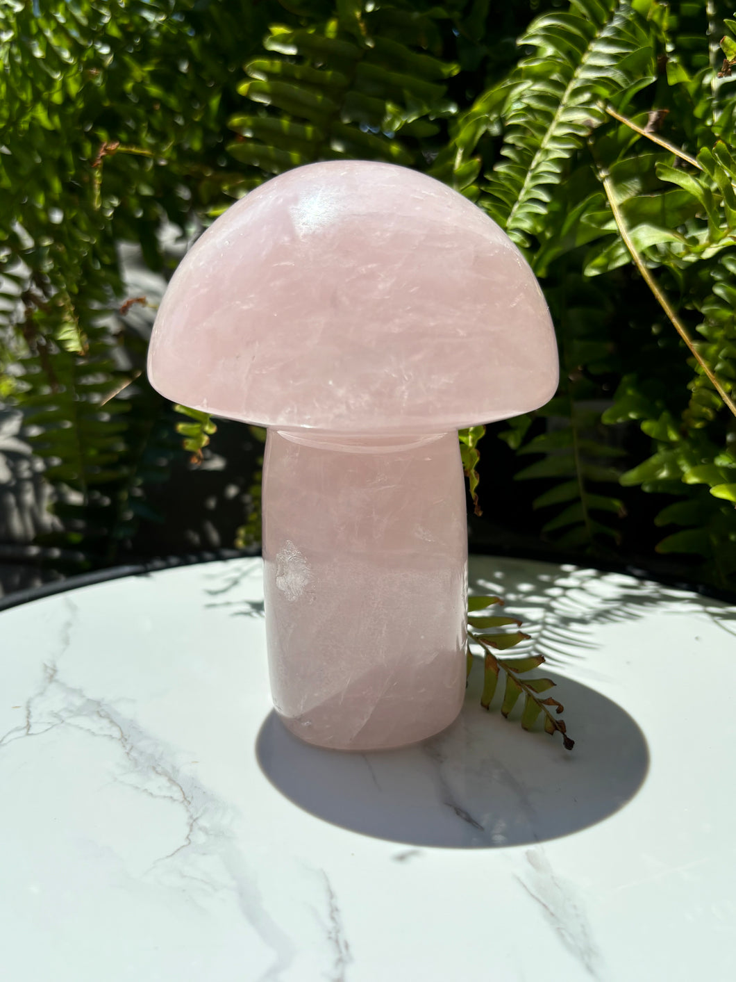 Large Rose Quartz mushroom B