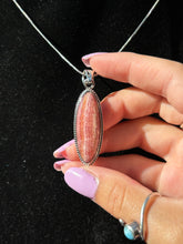 Load image into Gallery viewer, Rhodochrosite pendant 925s B
