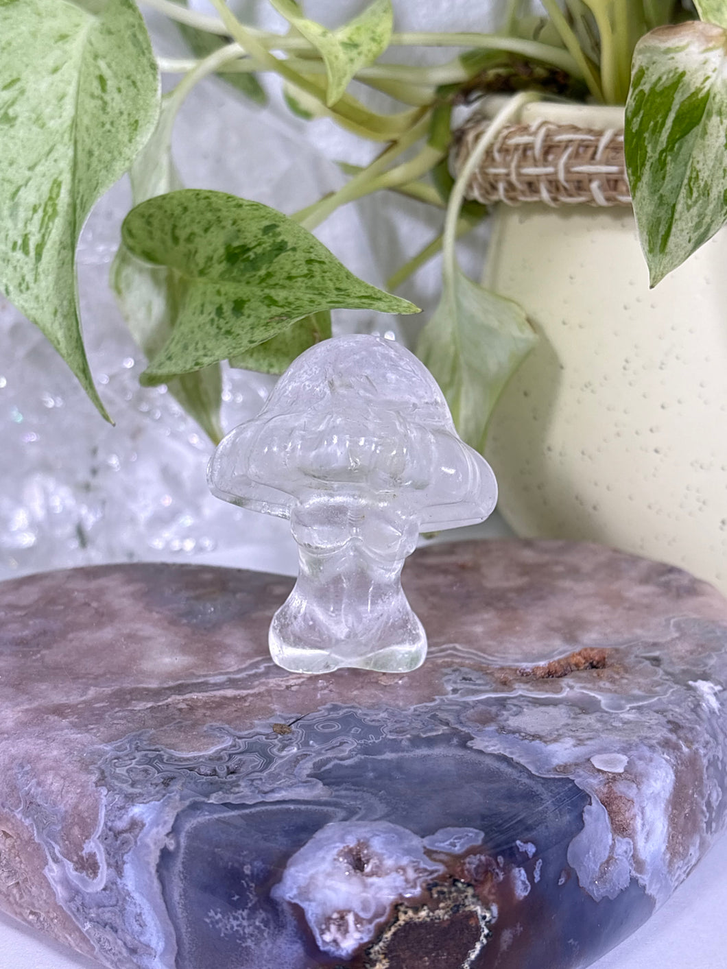 Clear Quartz body mushy