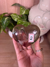 Load image into Gallery viewer, (2) Smoky Quartz heart from Brazil
