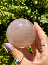 Load image into Gallery viewer, Star Rose Quartz sphere A
