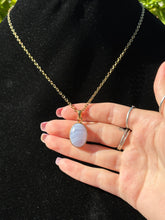 Load image into Gallery viewer, Blue Lace Agate pendant B 925s
