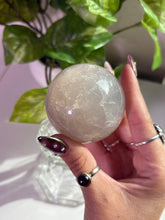 Load image into Gallery viewer, (B) Blue Rose Quartz sphere
