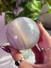 Load image into Gallery viewer, (J) Blue Rose Quartz sphere
