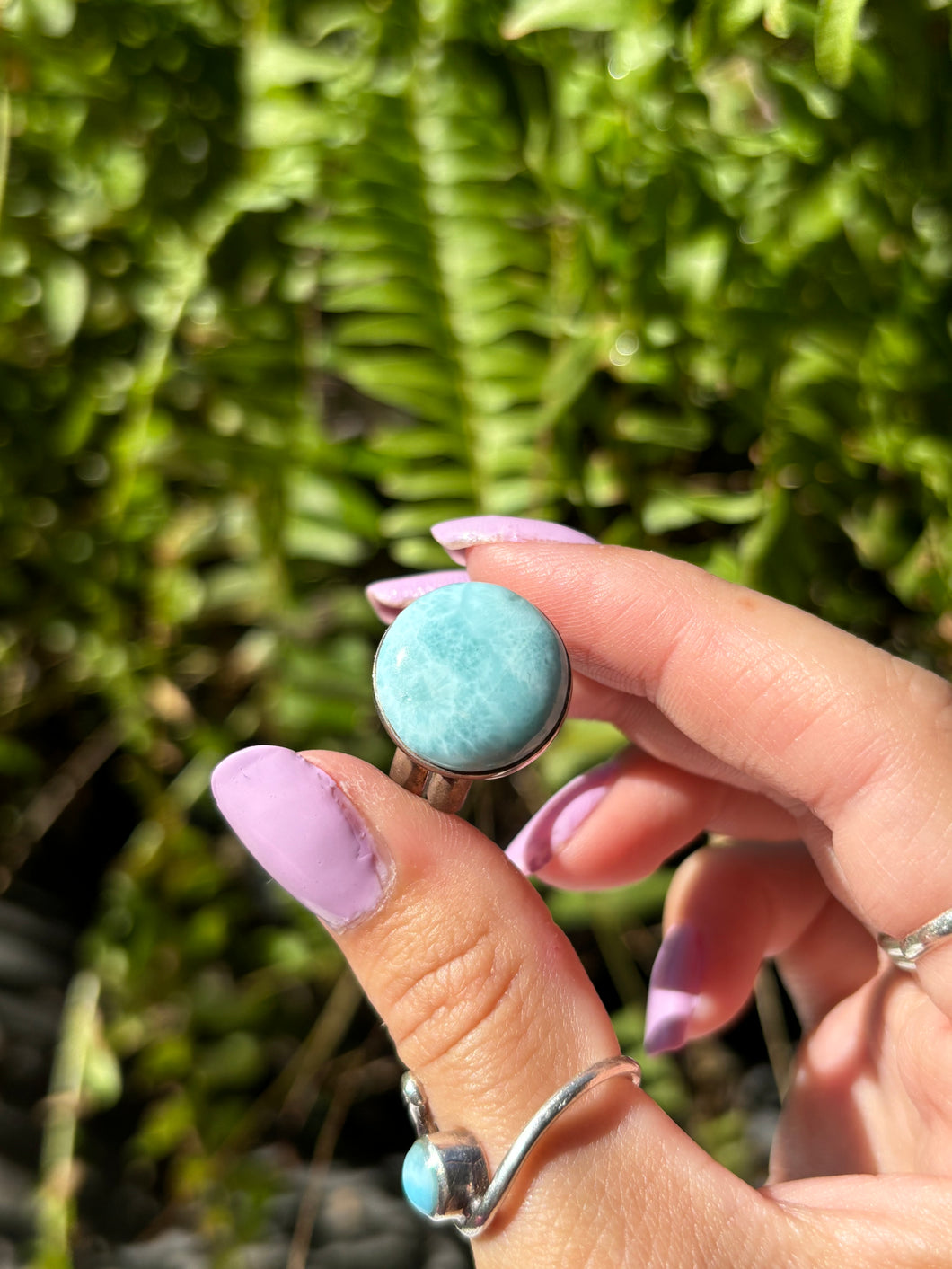 Larimar ring adjustable