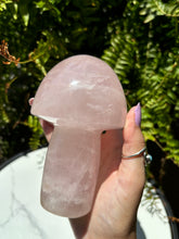 Load image into Gallery viewer, Large Rose Quartz mushroom A
