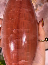 Load image into Gallery viewer, Rose Calcite shiva statement piece
