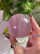 Load image into Gallery viewer, (D) Rose Quartz sphere w/star
