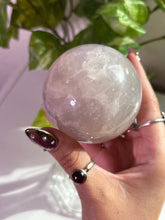 Load image into Gallery viewer, (M) Blue Rose Quartz Sphere
