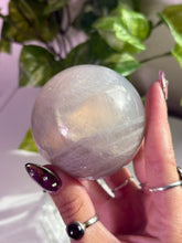 Load image into Gallery viewer, (J) Blue Rose Quartz sphere
