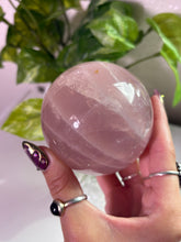 Load image into Gallery viewer, (B) Rose Quartz sphere w/star
