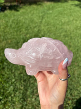 Load image into Gallery viewer, (Franklin) Rose XL Rose Quartz turtle
