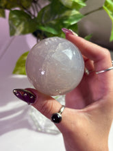Load image into Gallery viewer, (B) Blue Rose Quartz sphere
