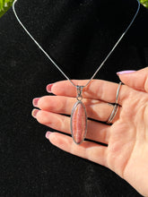 Load image into Gallery viewer, Rhodochrosite pendant 925s B
