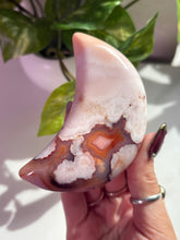 Load image into Gallery viewer, (A) Flower Agate x Carnelian moon
