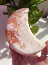 Load image into Gallery viewer, (C) Flower Agate x Carnelian moon
