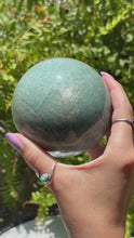 Load and play video in Gallery viewer, Large Amazonite sphere
