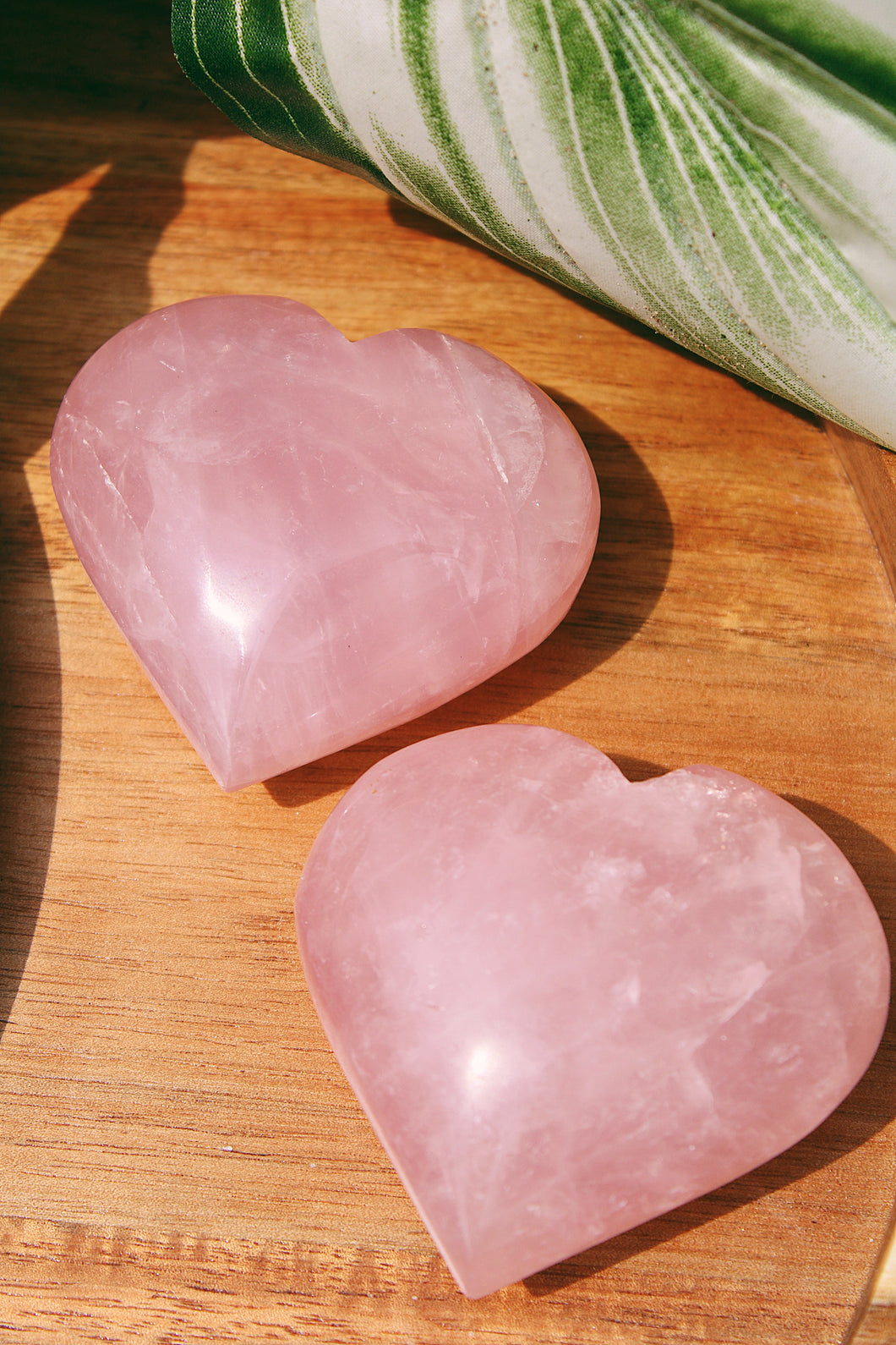 Rose Quartz hearts