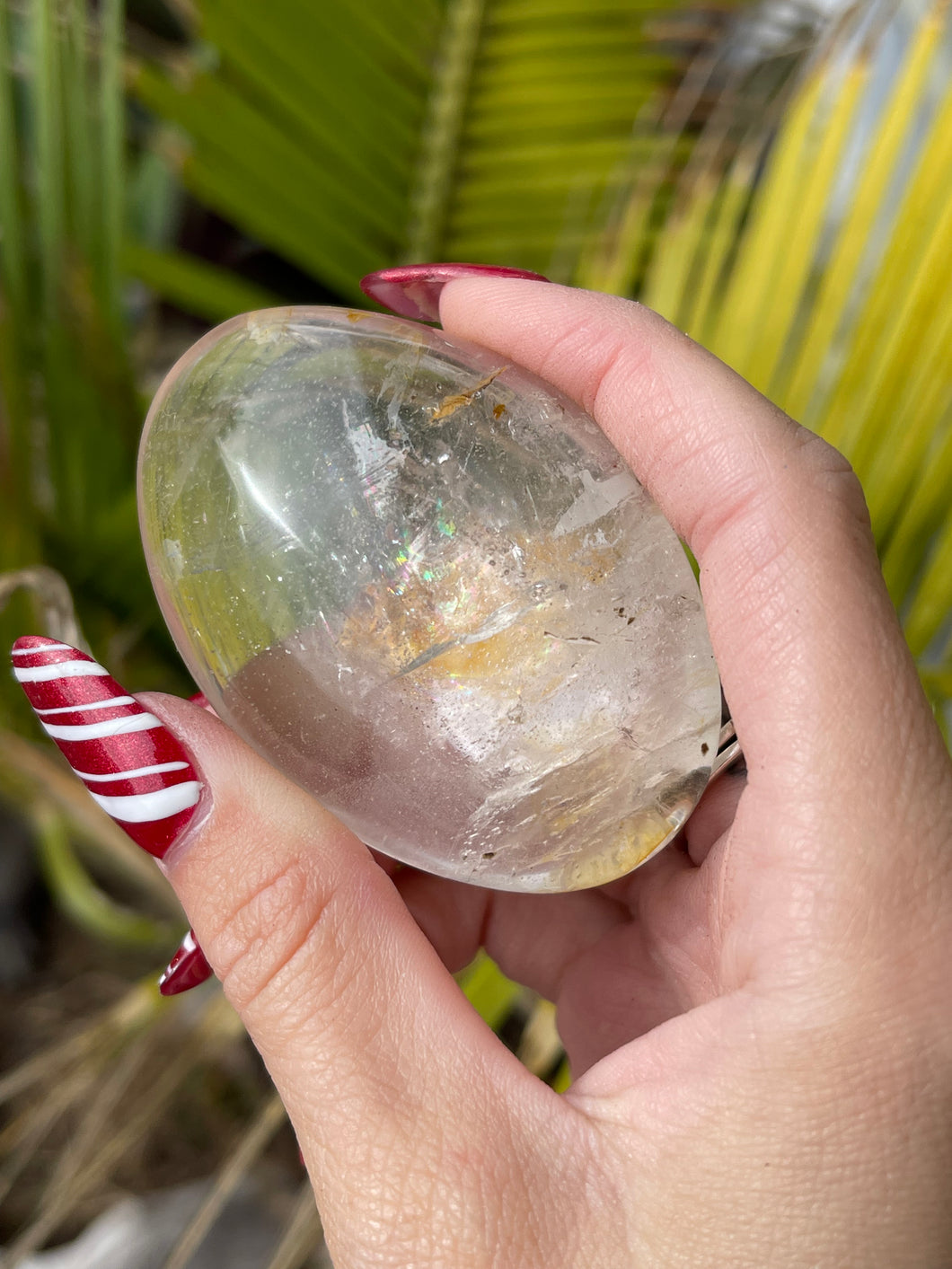 Clear Quartz palm