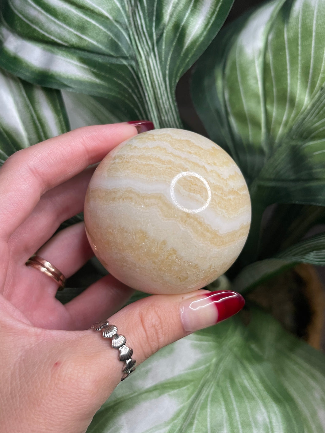 Orange Calcite sphere